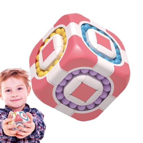 Magic Fidget Toy - Magic Bean Rotieren 2 In 1 Magic Bean Cube | Bildungsrätsel Dekompression Spielzeug Für Kinder, Kinder, , Mädchen von Jubilofex
