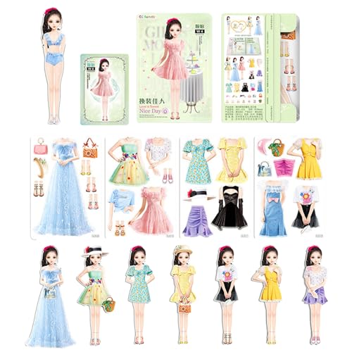 Magnetische Verkleidung – Kleider-Puzzle-Set aus magnetischem Papier | Sieht aus wie Kostüme, Ausschnitte für kreative Outfits für Mädchen, als Geschenk Magnetische Verkleidung – Kleider-Puzzle-Set aus magnetischem Papier | Sieht aus wie Kostüme, Ausschnitte für kreative Outfits für Mädchen, als Geschenk von Jubilofex