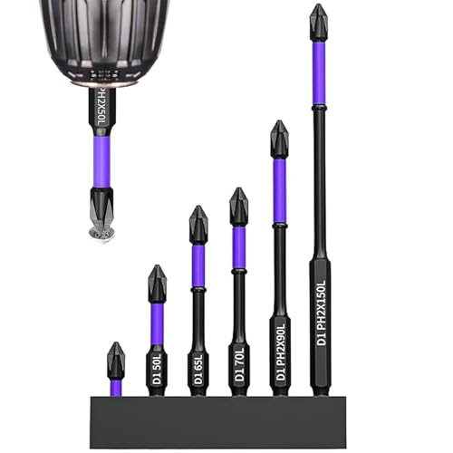 Magnetisches Schraubendreher-Bit-Set – Treiber-Bit-Set mit Antriebsschrauben, Industriequalität für Langlebigkeit, robuste Bits für sicheren Griff, Chrom-Finish Magnetisches Schraubendreher-Bit-Set – Treiber-Bit-Set mit Antriebsschrauben, Industriequalität für Langlebigkeit, robuste Bits für sicheren Griff, Chrom-Finish von Jubilofex