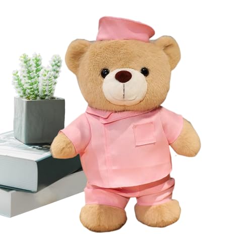Plüschschwester - Weiches Spielzeugbär Geschenk, medizinisches Personal Wertschätzung vorhanden | Stofftiere mit gleichmäßigem Outfit, kuschely Danke Überraschung, bald in den Krankenhaus Beglei Plüschschwester - Weiches Spielzeugbär Geschenk, medizinisches Personal Wertschätzung vorhanden | Stofftiere mit gleichmäßigem Outfit, kuschely Danke Überraschung, bald in den Krankenhaus Beglei von Jubilofex