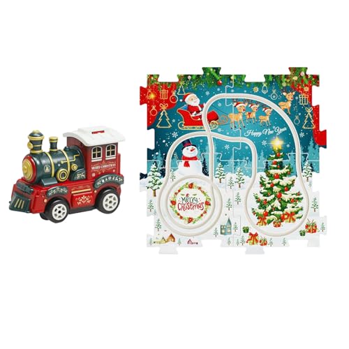 Puzzle -Schienenspielzeug für Elektroauto - Gleisset, motorisierter Zug | Fun Jigsaw Assembly -Spiel für Kinder mit Lichtern, um die Handaugenkoordination für Mädchen Weihnachtszimmer Wohnzimme Puzzle -Schienenspielzeug für Elektroauto - Gleisset, motorisierter Zug | Fun Jigsaw Assembly -Spiel für Kinder mit Lichtern, um die Handaugenkoordination für Mädchen Weihnachtszimmer Wohnzimme von Jubilofex