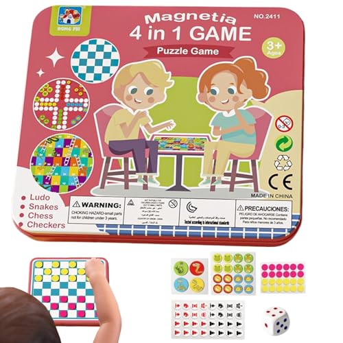 Schachbrett Magnetisch, 4-in-1 Magnetic Chess Board, Entwicklung Spielzeug für Lernen Spiele Hobbysammlung Tisch Indoor Outdoor Family Holiday Party Geburtstag Ostern Schachbrett Magnetisch, 4-in-1 Magnetic Chess Board, Entwicklung Spielzeug für Lernen Spiele Hobbysammlung Tisch Indoor Outdoor Family Holiday Party Geburtstag Ostern von Jubilofex