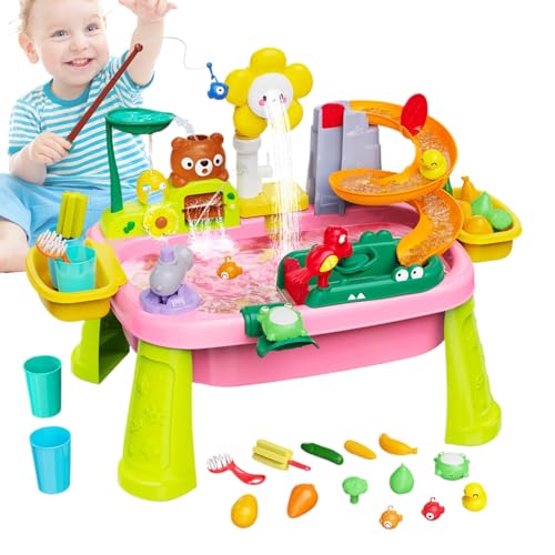 Splash Play Tisch - Kinder -Wasser -Spielzeugstation für Kinder, Outdoor Fun Set | Garden Summer Fountain Pond Sprinkler Pool für Werkzeuge Lernplastikkünstler Kleinkinder Dauerhaftes Hinterhof -Spiel Splash Play Tisch - Kinder -Wasser -Spielzeugstation für Kinder, Outdoor Fun Set | Garden Summer Fountain Pond Sprinkler Pool für Werkzeuge Lernplastikkünstler Kleinkinder Dauerhaftes Hinterhof -Spiel von Jubilofex