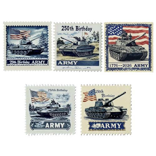 Vintage Stempel – Set mit historischen Briefmarken aus Papier, Gedenk-Souvenir zum Sammeln für Veteranen des Gedenktages, heroische Geschichte ohne : Diese Vintage Briefmarken von Jubilofex