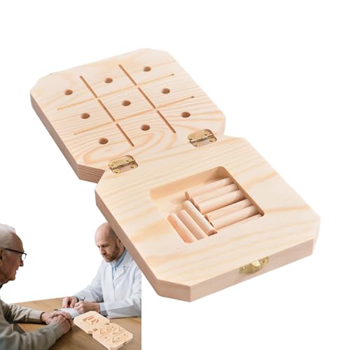 Wooden Pegboard For Finger Dexterity | Wood Sensory Rehabilitation Board - 9-Hole Pegboard For Finger Dexterity To Improve Fine Motor Skills And Hand-Eye Coordination Convenient To Operate: The Pegboa Wooden Pegboard For Finger Dexterity | Wood Sensory Rehabilitation Board - 9-Hole Pegboard For Finger Dexterity To Improve Fine Motor Skills And Hand-Eye Coordination Convenient To Operate: The Pegboa von Jubilofex