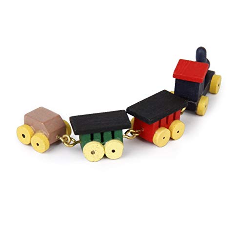 Jufjsfy 1/12 Puppenhaus Miniatur Hoelzerne Spielzeugeisenbahn Satz und Kutschen Jufjsfy 1/12 Puppenhaus Miniatur Hoelzerne Spielzeugeisenbahn Satz und Kutschen von Jufjsfy