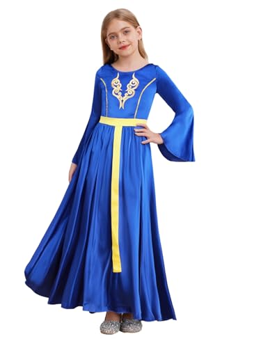 Jugaoge Mädchen Renaissance Tunika Kleid Mittelalterliches Kostüm Langarm Rundhals Kleid Steampunk Gothic Viktorianisches Midikleid Königsblau 122-128 Jugaoge Mädchen Renaissance Tunika Kleid Mittelalterliches Kostüm Langarm Rundhals Kleid Steampunk Gothic Viktorianisches Midikleid Königsblau 122-128 von Jugaoge