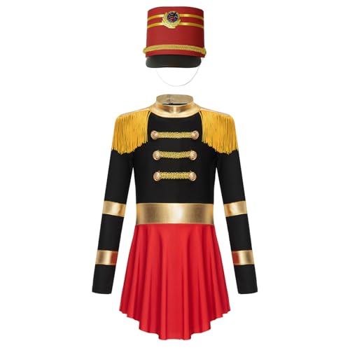 Jugaoge Mädchen Zirkus Ringmaster Uniformen Langarm Tutu Kleid mit Soldatin Hut Militärische Hemd Zauberer Cosplay Outfits Schwarz A 122-128 Jugaoge Mädchen Zirkus Ringmaster Uniformen Langarm Tutu Kleid mit Soldatin Hut Militärische Hemd Zauberer Cosplay Outfits Schwarz A 122-128 von Jugaoge