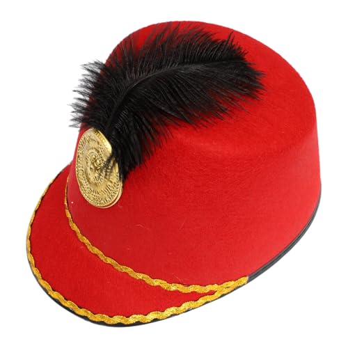 Jugaoge Unisex Reiter Hut mit breiter Krempe Damen Herren Britische Soldaten Militärische Uniformen Kostümzubehör Rot Einheitsgröße Jugaoge Unisex Reiter Hut mit breiter Krempe Damen Herren Britische Soldaten Militärische Uniformen Kostümzubehör Rot Einheitsgröße von Jugaoge