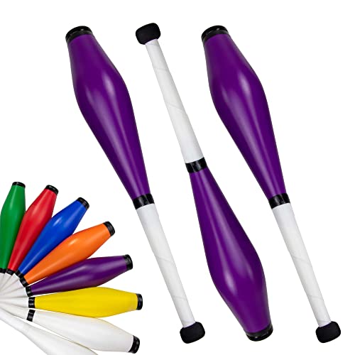 Juggle Dream Trainer Street Jonglierkeulen 3er Set Tolle Trainerkeule - Jonglierset für Anfänger und Fortgeschrittene Jongleure (Violett) von Juggle Dream