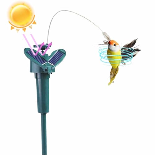 Flatternder Kolibri Solar, Solarbetriebener Flatternder Kolibri | Lustiges, Oder Batteriebetriebenes Spielzeug, Vogel Für Hof, Pfahl, Garten Flatternder Kolibri Solar, Solarbetriebener Flatternder Kolibri | Lustiges, Oder Batteriebetriebenes Spielzeug, Vogel Für Hof, Pfahl, Garten von Jukeoiu