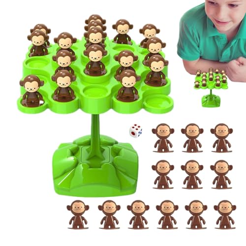 Jukeoiu Affenbaum-Balance-Spielzeug, Mathe-Spielzeug, Geburtstagsparty-Geschenke, Pädagogisches Balancier-Brettspiel, Füller, Babyparty-Geschenke, Kreatives Balancierbaumspielzeug von Jukeoiu