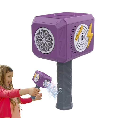 Jukeoiu Blasenmaschinenhammer, Blasengebläse - Kinder-Blasenmacher,Hammer-Blasenmacher-Kinderspielzeug mit 5 Blasenlösungen für und Mädchen, automatisches Blasengebläse mit Licht und Musik Jukeoiu Blasenmaschinenhammer, Blasengebläse - Kinder-Blasenmacher,Hammer-Blasenmacher-Kinderspielzeug mit 5 Blasenlösungen für und Mädchen, automatisches Blasengebläse mit Licht und Musik von Jukeoiu