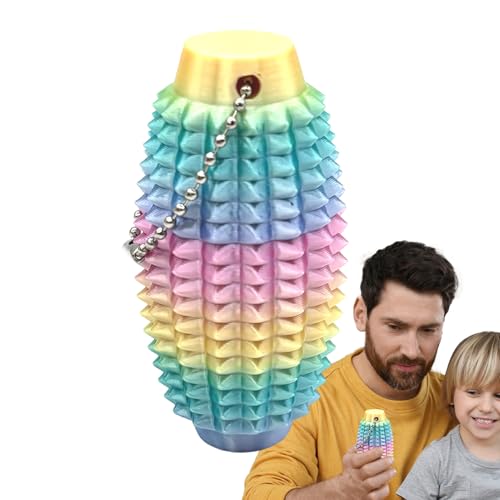 Jukeoiu Hand Spielzeug | Stressabbau Schlüsselanhänger Charm | 3D Gedruckter Fidget Charm Für Erwachsene Schreibtisch Tasche Zuhause Geburtstag Deko von Jukeoiu