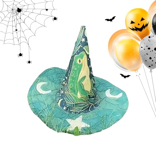Jukeoiu Hexenhut – handgefertigter Vintage-Halloween-Kostümhut – ausgefallene Cosplay-Kopfbedeckung, Kostümzubehör für Feiertage, Veranstaltungen, Maskerade, Fotografie, Karneval, Festival, Damen und Jukeoiu Hexenhut – handgefertigter Vintage-Halloween-Kostümhut – ausgefallene Cosplay-Kopfbedeckung, Kostümzubehör für Feiertage, Veranstaltungen, Maskerade, Fotografie, Karneval, Festival, Damen und von Jukeoiu