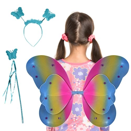 Jukeoiu Schmetterlingsflügel | Kostüm Schmetterlings | Kostümzubehör Für Mädchen Kleinkinder Faschingsfest Karneval Jukeoiu Schmetterlingsflügel | Kostüm Schmetterlings | Kostümzubehör Für Mädchen Kleinkinder Faschingsfest Karneval von Jukeoiu