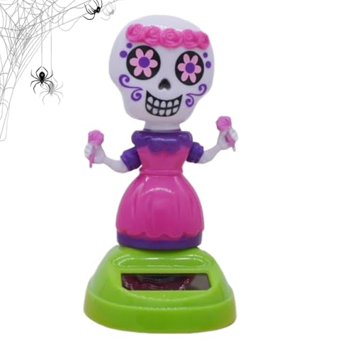 Jukeoiu Solares Fensterspielzeug,Schaukelnde Katze Auto-Armaturenbrett Deko | wasserdichte Outdoor-Dekoration Für Halloween-Partys Fensterbank Garten Terrasse von Jukeoiu