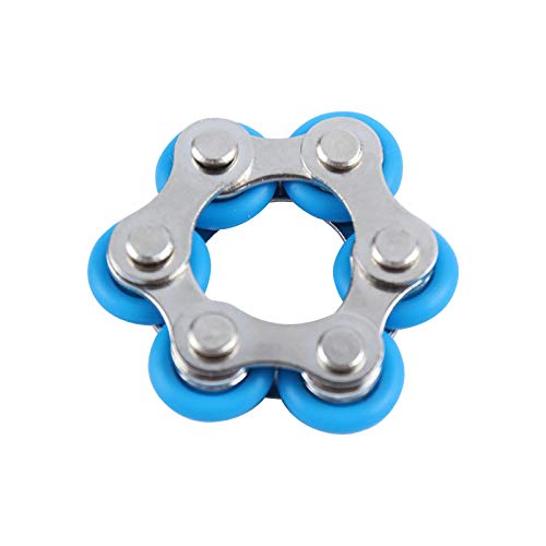 Julhold Fahrradkette Stress Relief Spielzeug Autismus Stress Und Angst Relief Spielzeug(Hellblau) von Julhold