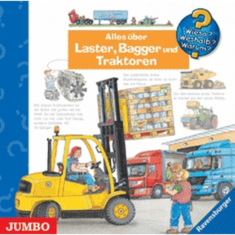 Alles über Laster, Bagger und Traktoren,Audio-CD von Jumbo Neue Medien