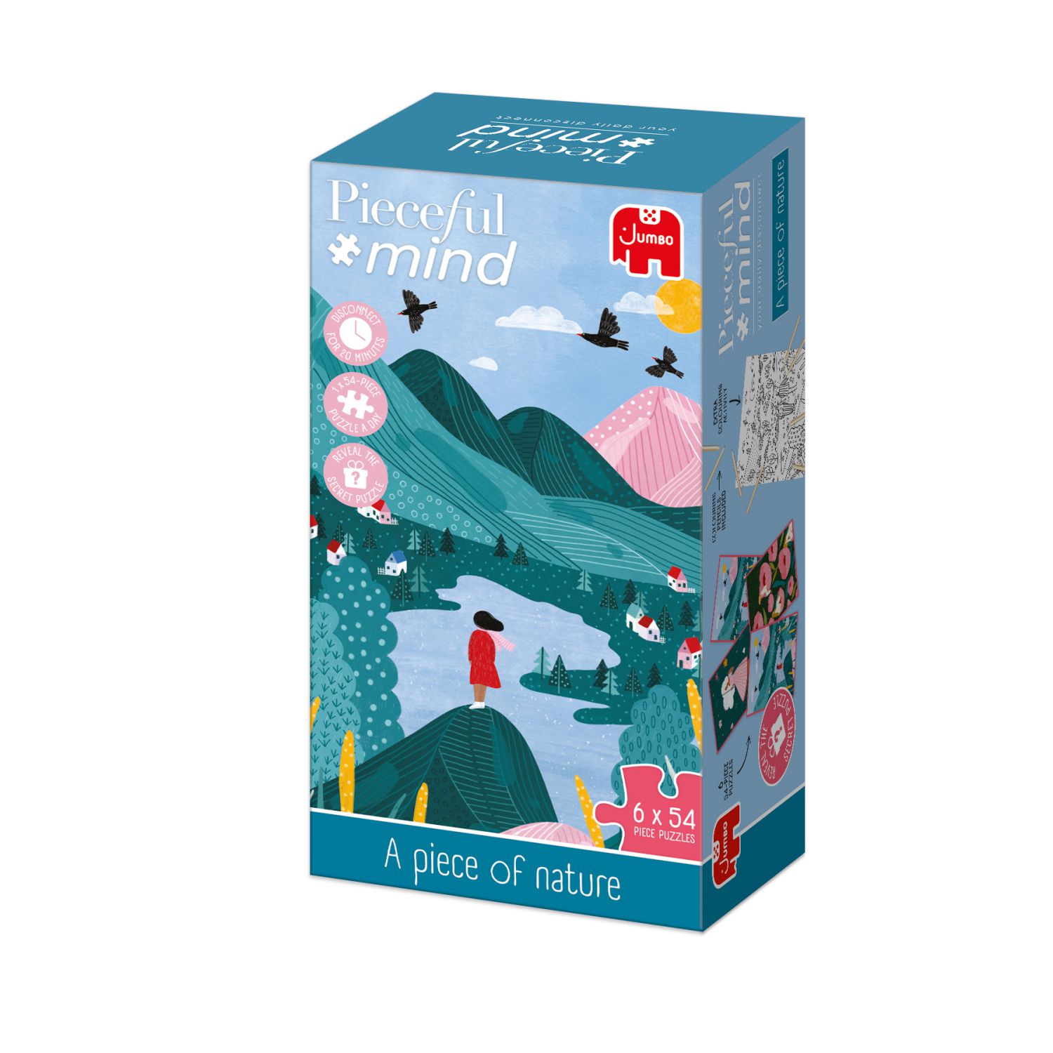 Jumbo Puzzle (6x 54 Teile) – Pieceful Mind: A Piece of Nature - von Jumbo Puzzle
