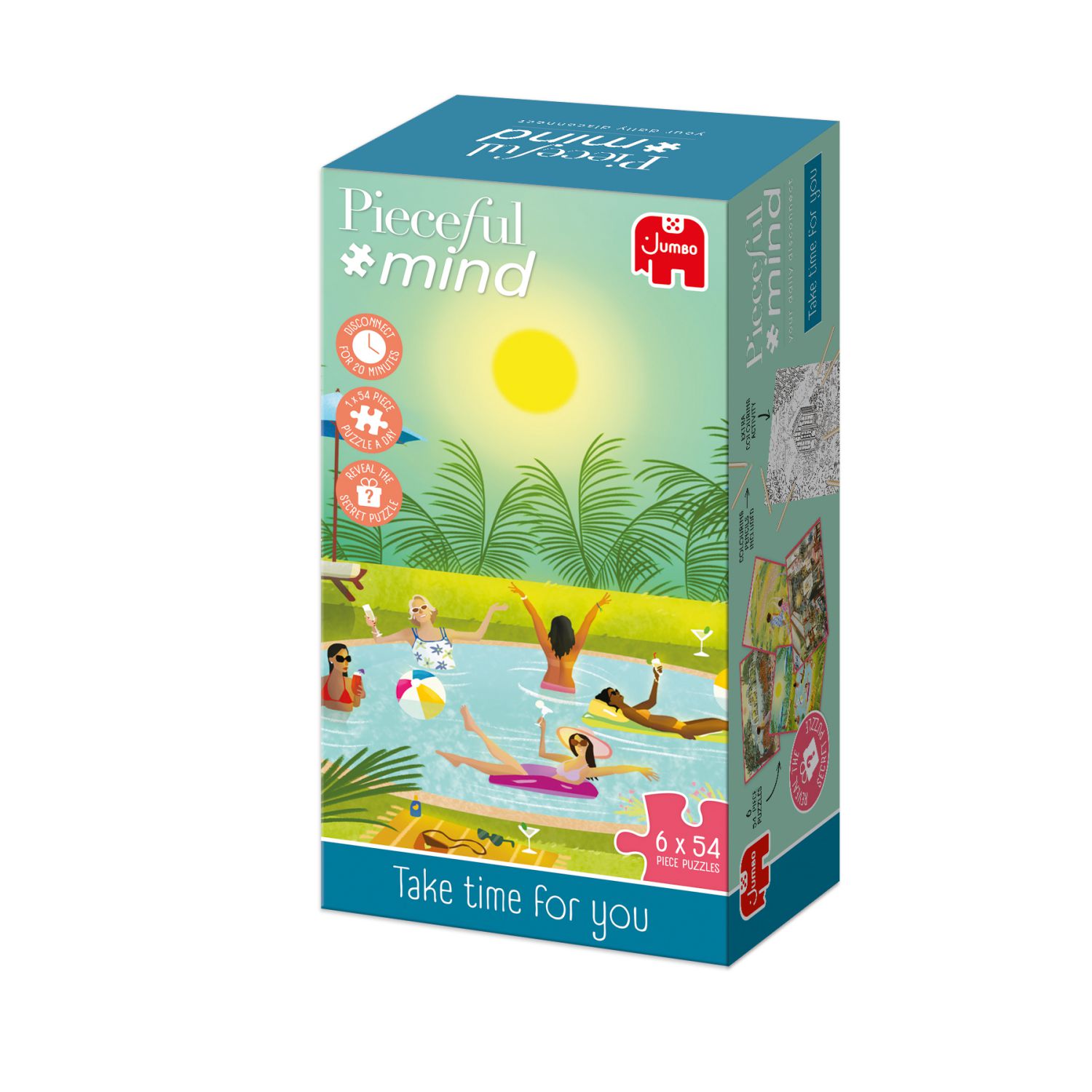Jumbo Puzzle (6x 54 Teile) – Pieceful Mind: Take Time for You - von Jumbo Puzzle