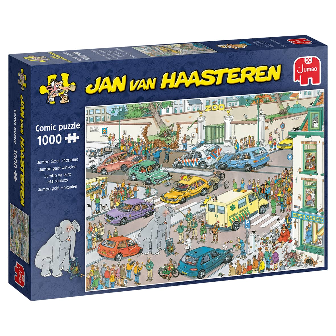 Jumbo Puzzle 1000 Teile - Jumbo geht einkaufen - von Jumbo Puzzle