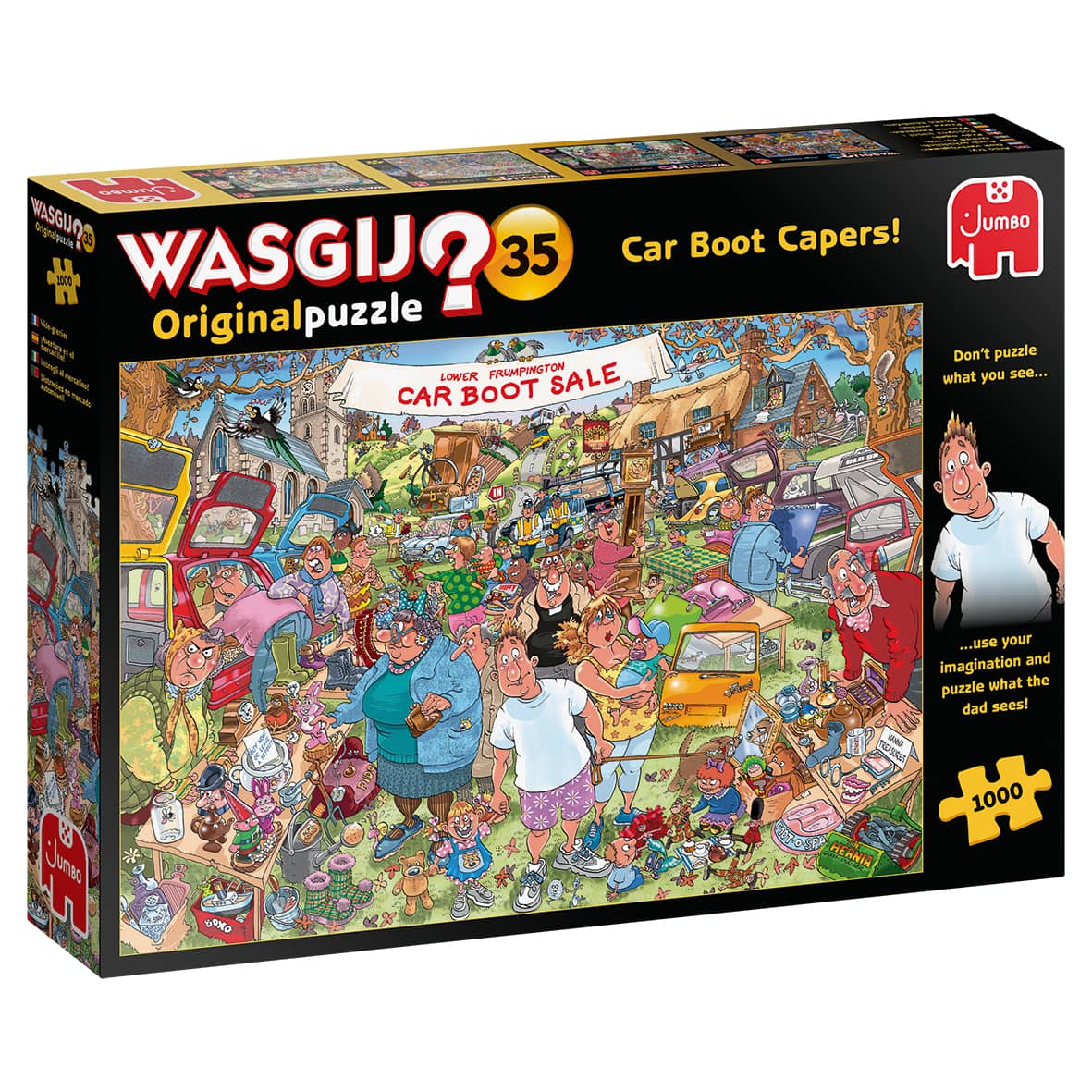Jumbo Puzzle 1000 Teile - Wasgij Original 35 Flohmarkt-Chaos! - von Jumbo Puzzle