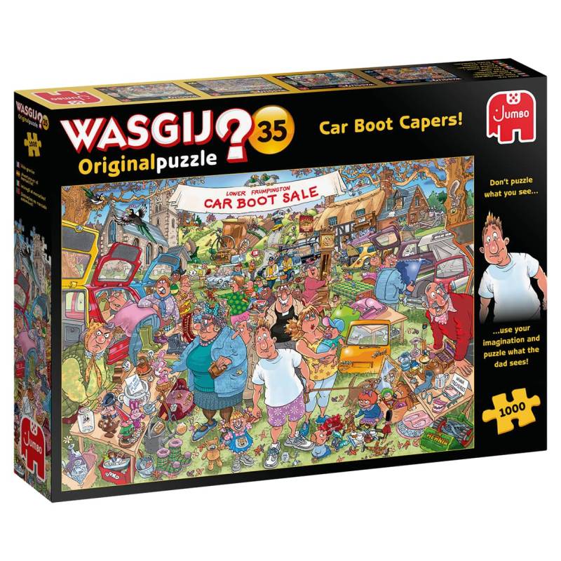 Jumbo Puzzle 1000 Teile - Wasgij Original 35 Flohmarkt-Chaos! - von Jumbo Puzzle