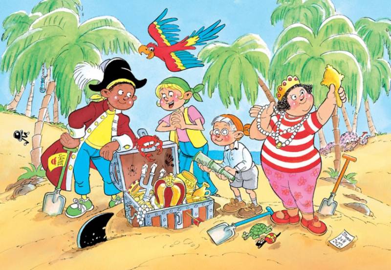 Jumbo Puzzle 150 Teile - Jan van Haasteren Junior – Schatzsuche - Jumbo Puzzle 150 Teile - Jan van Haasteren Junior – Schatzsuche - von Jumbo Puzzle