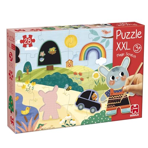 GOULA - XXL-Zauber-Kratz-Puzzle - 28 Teile von Jumbo Spiele GmbH