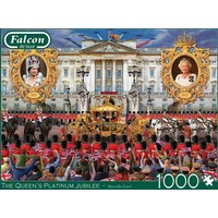 Jumbo 11371 - Falcon, Marcello Corti, The Queens Platinum Jubilee, Puzzle, 1000 Teile von Jumbo Spiele