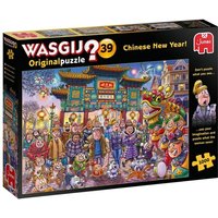 Jumbo 25011 - Wasgij Original 39, Chinese New Year!, Comic-Puzzle, 1000 Teile von Jumbo Spiele