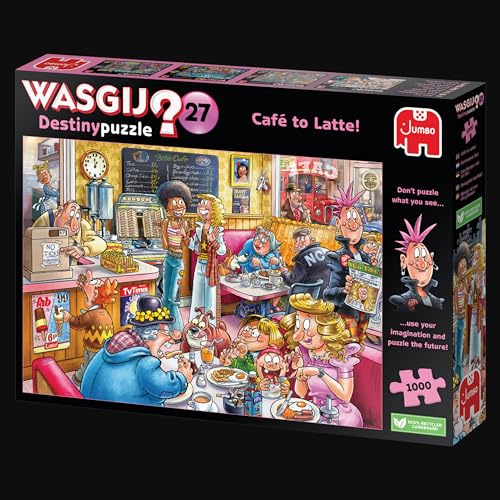 Jumbo Spiele GmbH JUM00332 Wasgij Destiny 27: Café to Latte (1000 Teile) von Wasgij