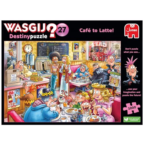 Jumbo Spiele GmbH JUM00332 Wasgij Destiny 27: Café to Latte (1000 Teile) von Wasgij