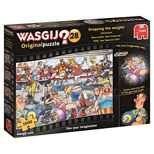 Jumbo Spiele GmbH JUM19156 19156 Wasgij Original 28: Hilfe, das Gewicht fällt (1000 Teile) von Jumbo Spiele GmbH