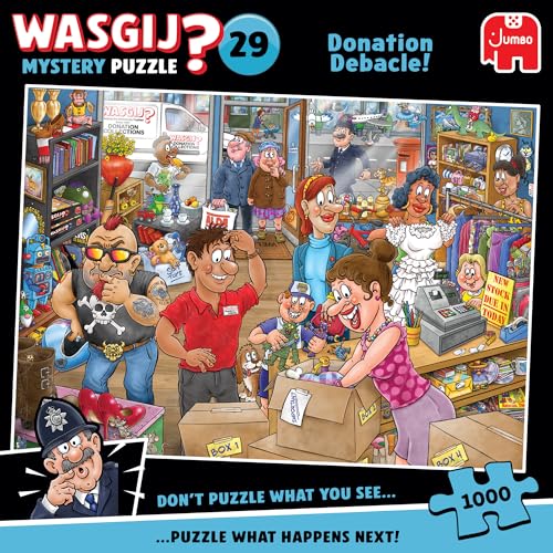 Wasgij Mystery 29 - Donation Debacle! - Puzzle 1000 Teile von Jumbo Spiele GmbH