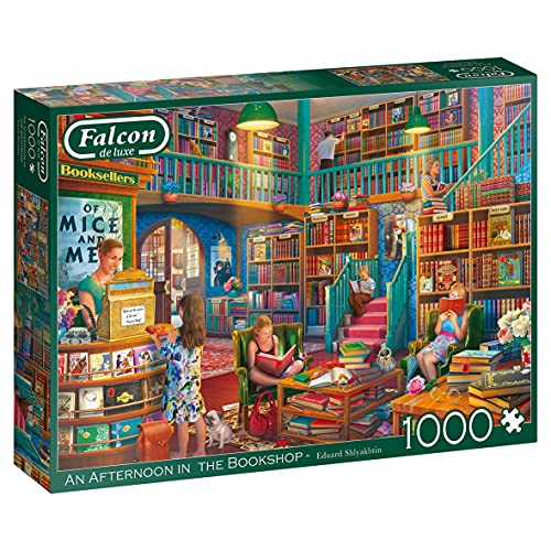 11267 An Afternoon on The Bookshop-1000 Teile Other License Puzzlespiel, Mehrfarben von Jumbo