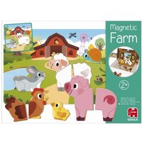 Goula 1110100488 - Magnetic Farm, Tier-Puzzle, Magnetspiel ab 2 Jahren von Jumbo Spiele
