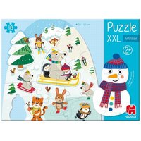 Goula 1110100490 - XXL Winter Puzzle, 18 Teile von Jumbo Spiele