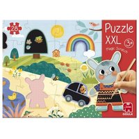 Goula 1110100493 - XXL Puzzle Magic Scratch, Zauber-Kratz-Puzzle, 28 Teile Goula 1110100493 - XXL Puzzle Magic Scratch, Zauber-Kratz-Puzzle, 28 Teile von Jumbo Spiele