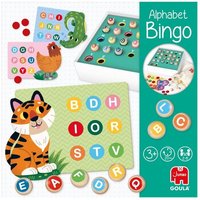 Goula 1110100496 - Bingo Alphabet, Farben und Buchstaben lernen, Lernspiel ab 3 Jahren von Jumbo Spiele