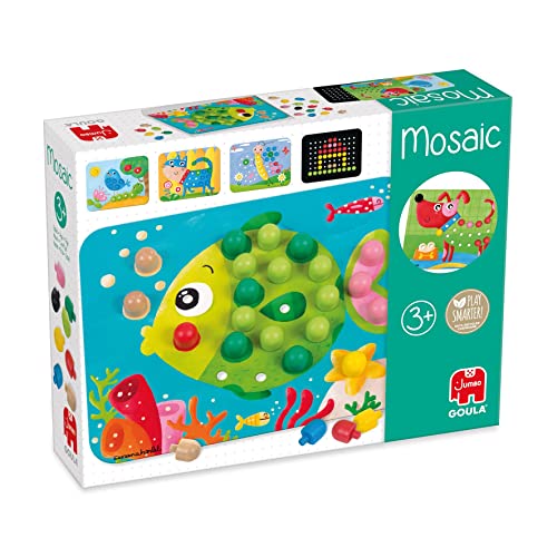 Jumbo Spiele GOULA Mosaic - Buntes Steckspiel aus Holz für Kinder ab 3 Jahren von Goula