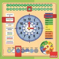 Goula Holz-Kalender-Uhr, Lernuhr Goula Holz-Kalender-Uhr, Lernuhr von Jumbo Spiele