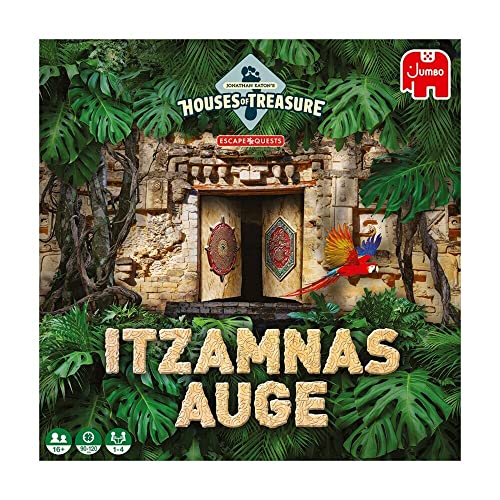 Jumbo Spiele Jonathan Eaton- Houses of Treasure - Escape Quest – Itzamnas Auge - Escape Room Spiel ab 16 Jahren von Jumbo