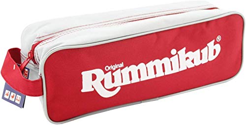 Jumbo Spiele Original Rummikub Pouch - der Spieleklassiker mit praktischer Tasche für Reisen und zum Mitnehmen. Gesellschaftsspiel für Erwachsene und Kinder ab 7 Jahren - 2 bis 4 Spieler von Jumbo