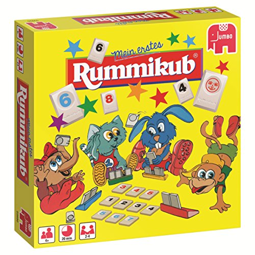 Jumbo Spiele Original Rummikub Mein erstes Rummikub - der Spieleklassiker unter den Gesellschaftsspielen für Kinder ab 4 Jahren - 2 bis 4 Spieler von Jumbo