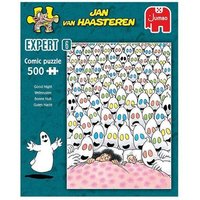 Jumbo 1110100312 - Jan van Haasteren, Gute Nacht, Expert 6, Comic-Puzzle, 500 Teile von Jumbo Spiele