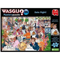 Jumbo 1110100331 - Wasgij Mystery 26, Date Night, Comic-Puzzle, 1000 Teile von Jumbo Spiele