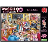 Jumbo 1110100332 - Wasgij Destiny 27, Café to Latte, Comic-Puzzle, 1000 Teile von Jumbo Spiele