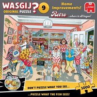 Jumbo 1110100502 - Wasgij Retro Original 9, Home Improvements!, Kleinere Umbauten!, Comic-Puzzle, 1000 Teile von Jumbo Spiele